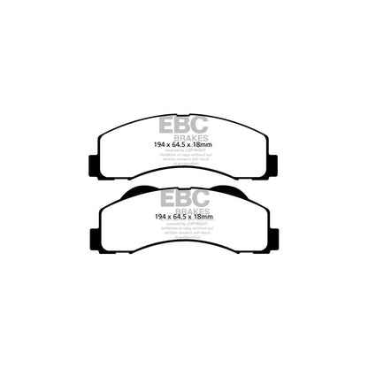 EBC DP61855 Ford Lincoln Greenstuff Front Brake Pads (Inc. Expedition, F-150, Navigator) 2 | ML Performance UK Car Parts