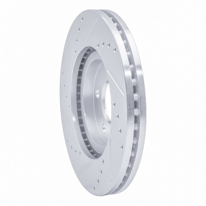 R1 Concepts R1 03-09 Chrysler PT Cruiser Front Right Drilled & Slotted Silver Brake Rotor