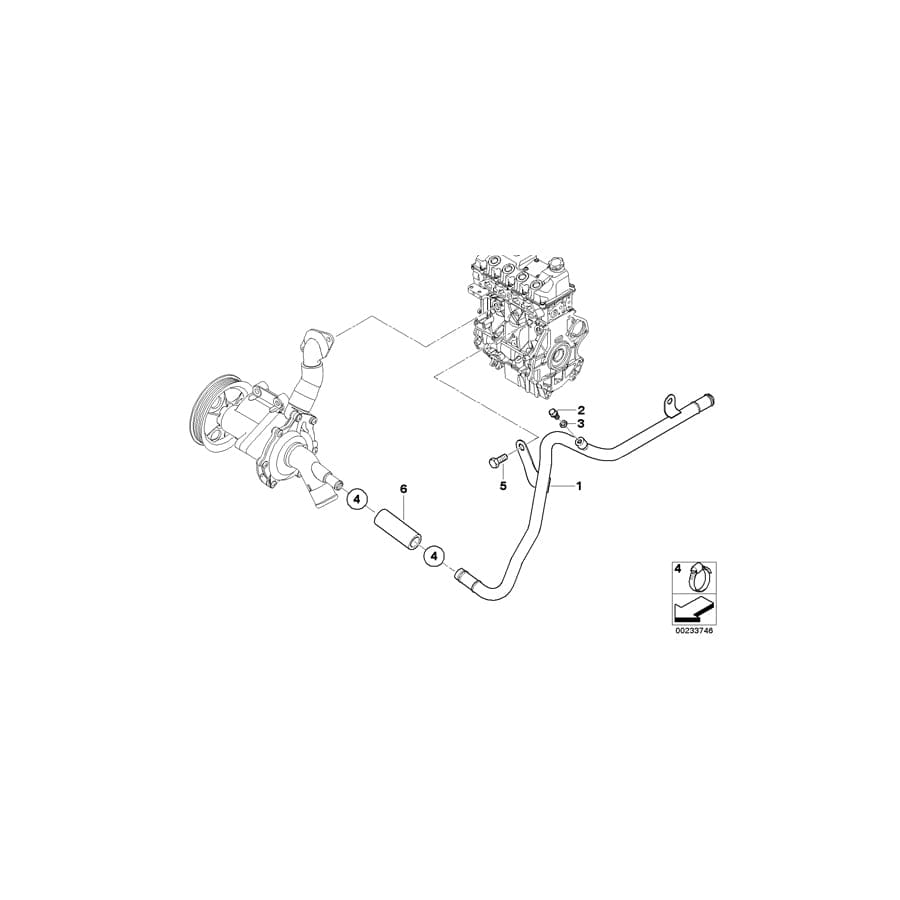 Genuine BMW 11537514987 R50 Hose Clamp (Inc. One 1.4i, Cooper & One)