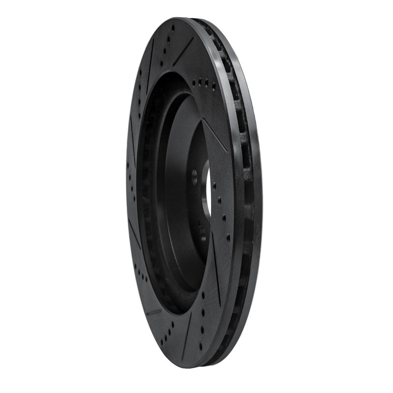R1 Concepts R1 14-21 Mercedes-Benz S400 (Canada & Mexico) Rear Right Drilled & Slotted Black Brake Rotor