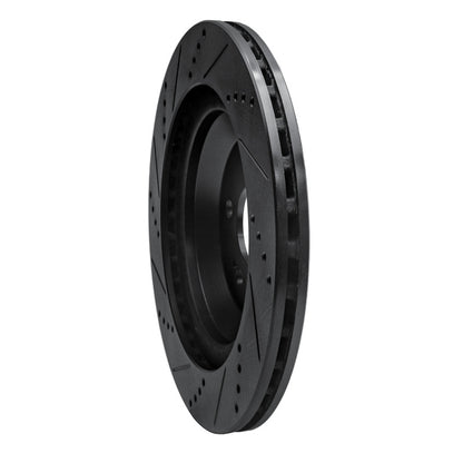 R1 Concepts R1 14-21 Mercedes-Benz S400 (Canada & Mexico) Rear Right Drilled & Slotted Black Brake Rotor