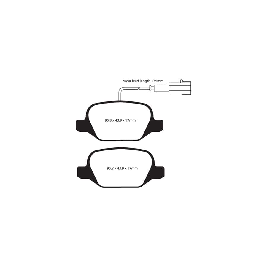 EBC PD40K087 Alfa Romeo MiTo Ultimax Pad & Plain Disc Kit - TRW Caliper 3 | ML Performance UK Car Parts