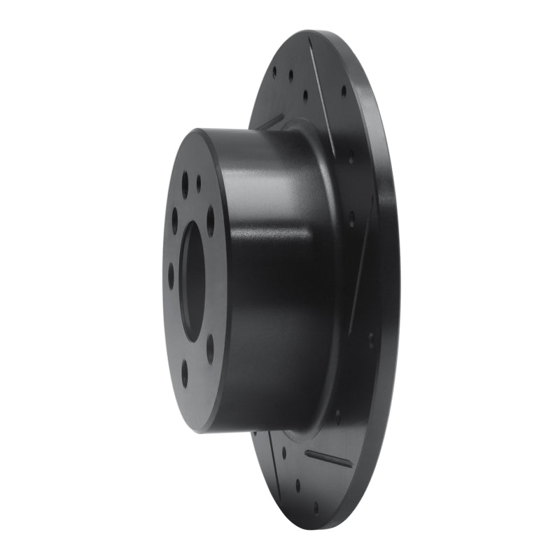 R1 Concepts R1 61-91 Mercedes-Benz 220 Rear Right Drilled & Slotted Black Brake Rotor