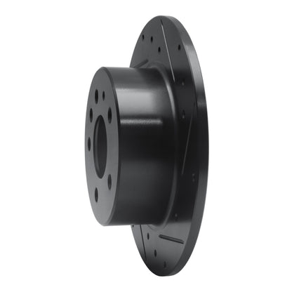 R1 Concepts R1 61-91 Mercedes-Benz 220 Rear Right Drilled & Slotted Black Brake Rotor