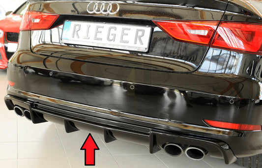 Rieger 00088164 Audi 8V S3 Rear Diffuser 1 | ML Performance UK Car Parts