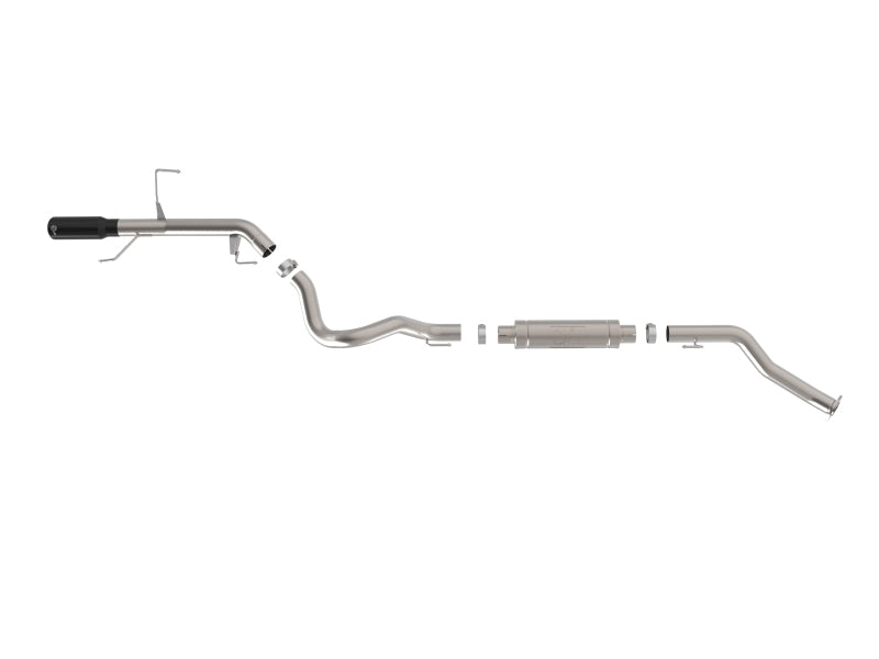aFe 22-26 Toyota Land Cruiser (J300) Vulcan Series 3in Stainless Steel Exhaust System w/ Black Tip