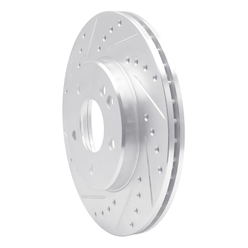 R1 Concepts R1 94-97 Mercedes-Benz C280 Front Left Drilled & Slotted Silver Brake Rotor