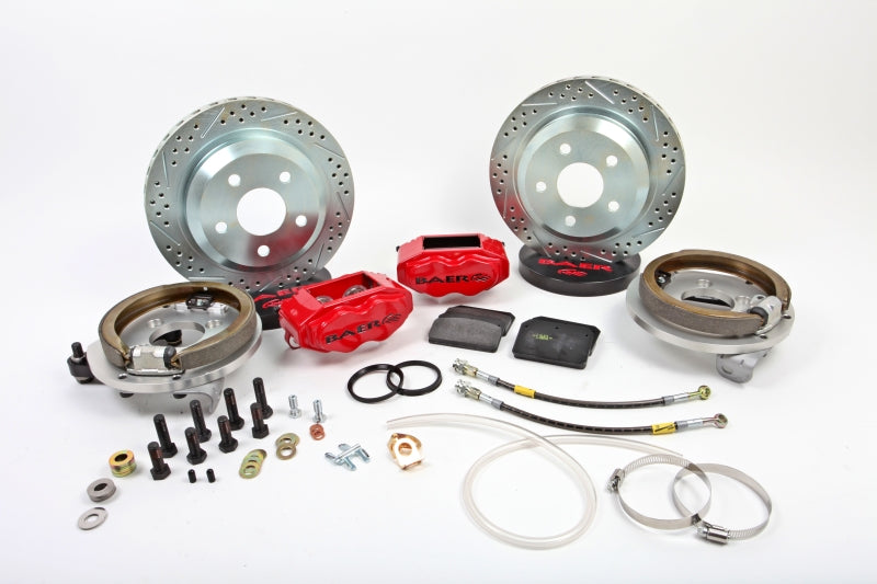 Baer Brakes 1993 Ford Mustang 12in SS4 Rear SDZ Brake Kit - Grabber Blue