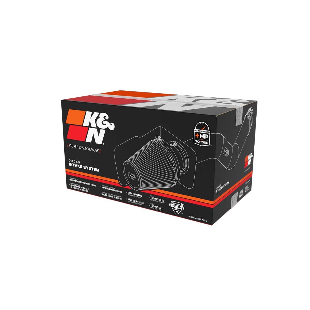 K&N 30-3070 Cold Air Intake - Dryflow, Roto-mold Tube - CHEVROLET V8-4.8/5.3/6.0/6.2L