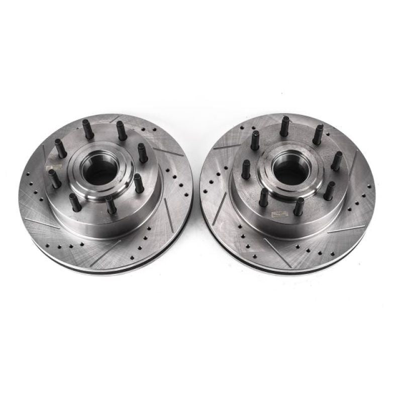 PowerStop Power Stop 08-2012 Ford F-350 Super Duty Front Drilled & Slotted Rotor - Pair