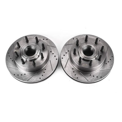 PowerStop Power Stop 08-2012 Ford F-350 Super Duty Front Drilled & Slotted Rotor - Pair