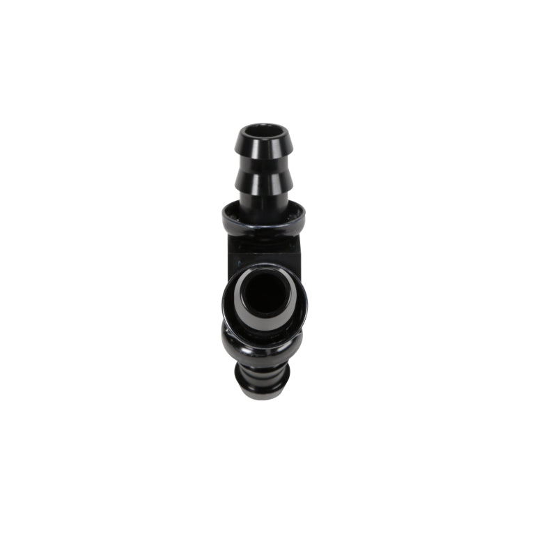 Fleece Performance 1/2in Black Anodized Aluminum Y Barbed Fitting (For -8 Pushlock Hose)