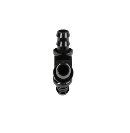 Fleece Performance 1/2in Black Anodized Aluminum Y Barbed Fitting (For -8 Pushlock Hose)