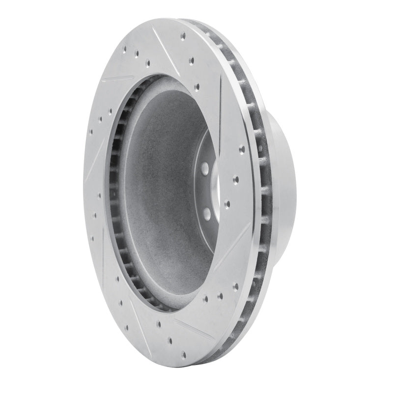 R1 Concepts R1 68-76 Ford E-350 Econoline Front Left Drilled & Slotted Silver Brake Rotor