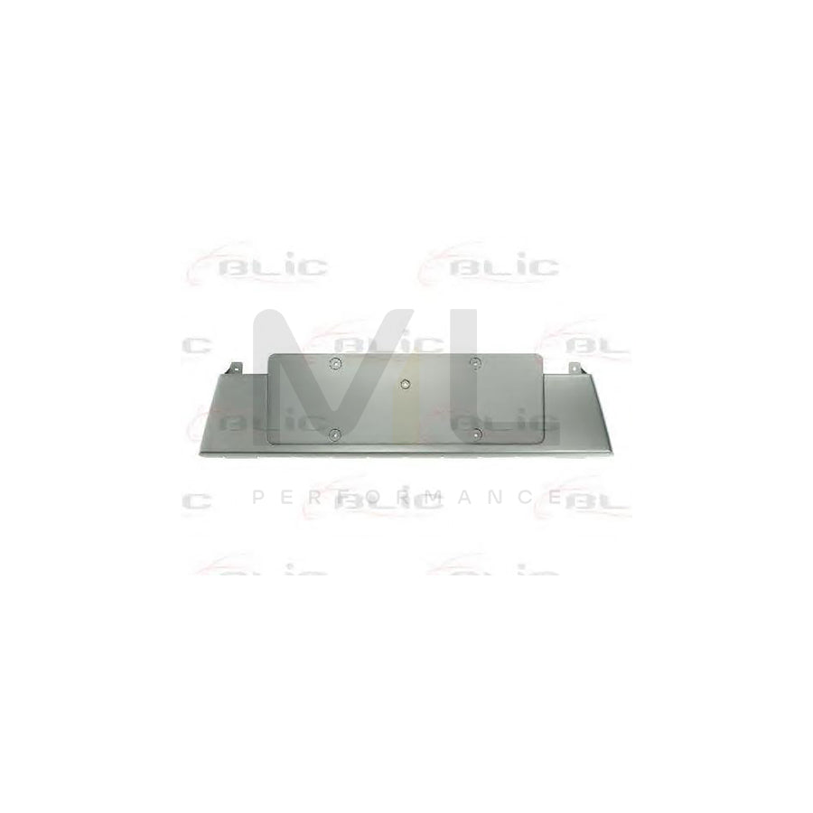 BLIC 6509-01-0029920P Number plate holder for AUDI A4 Front, Black, frameless