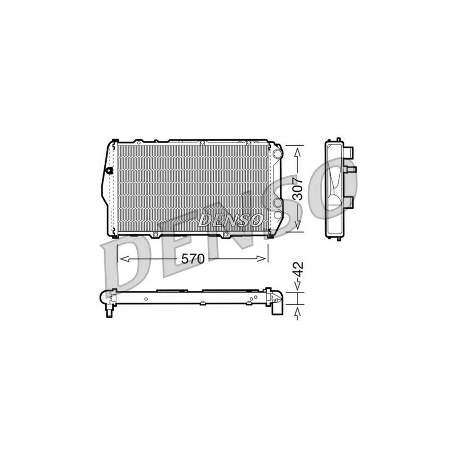 DENSO DRM02001 Engine Radiator