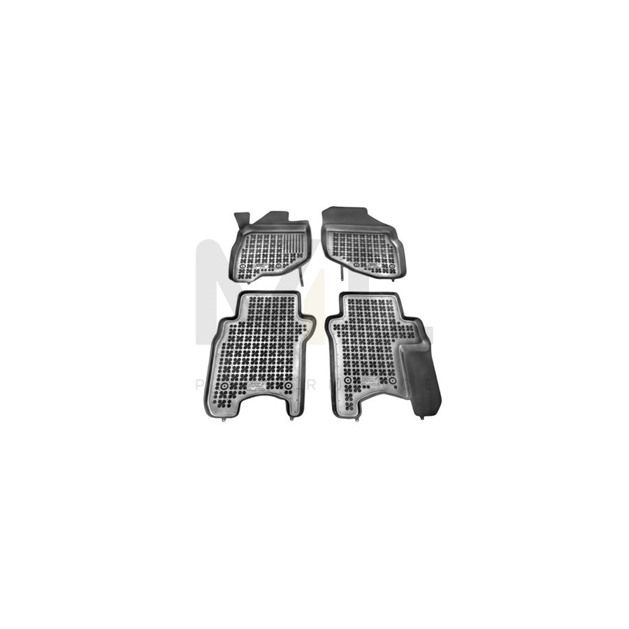 REZAW PLAST Tailored 200910 Floor mat set for HONDA Jazz Hatchback (GD, GE3, GE2) Elastomer, Front and Rear, Quantity: 4, Black