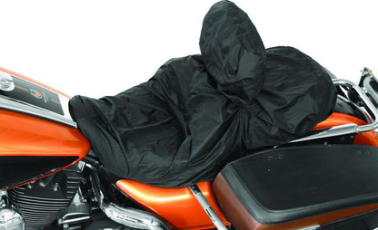 Mustang Motorcycle Mustang Harley Rain Covers w/ Driver Backrest - Black