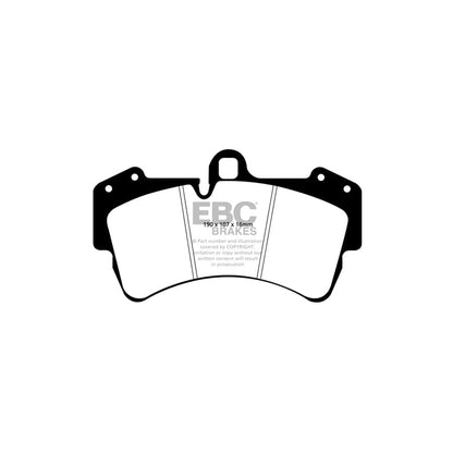 EBC PD13KF082 Audi Porsche VW Yellowstuff Front Brake Pad & GD Disc Kit - Brembo Caliper (Inc. Q7, Cayenne, Touareg) 2 | ML Performance UK Car Parts