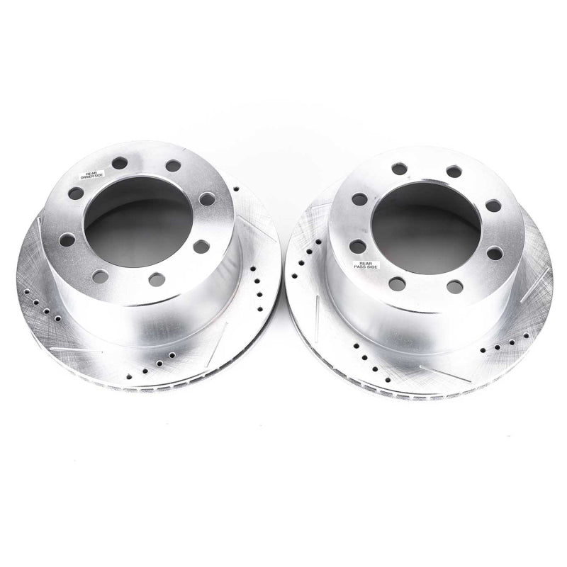 PowerStop Power Stop 00-02 Dodge Ram 2500 Rear Evolution Drilled & Slotted Rotors - Pair