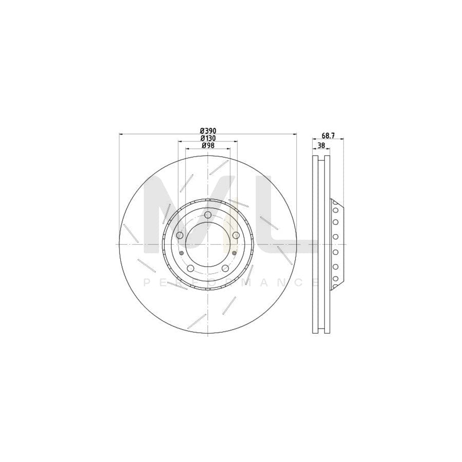 TEXTAR OE-Line 92214210 Brake Disc for PORSCHE Panamera (970) Internally Vented, High-carbon, without wheel hub, without wheel studs