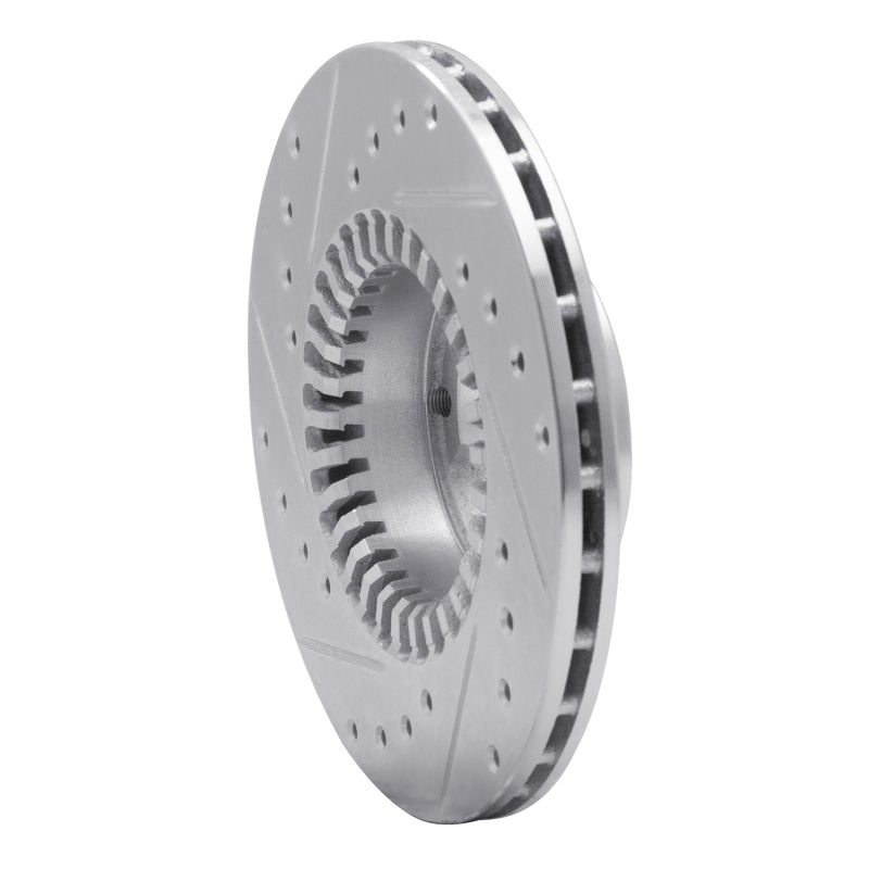 R1 Concepts R1 83-89 Subaru BRAT Front Right Drilled & Slotted Silver Brake Rotor