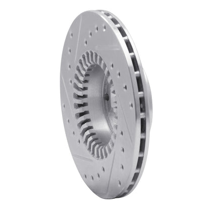 R1 Concepts R1 83-89 Subaru BRAT Front Right Drilled & Slotted Silver Brake Rotor