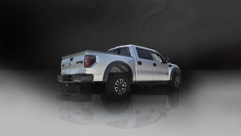 CORSA Performance Corsa 2011-2014 Ford F-150 Raptor 6.2L V8 Black Sport Cat-Back Exhaust