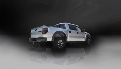 CORSA Performance Corsa 2011-2014 Ford F-150 Raptor 6.2L V8 Black Sport Cat-Back Exhaust