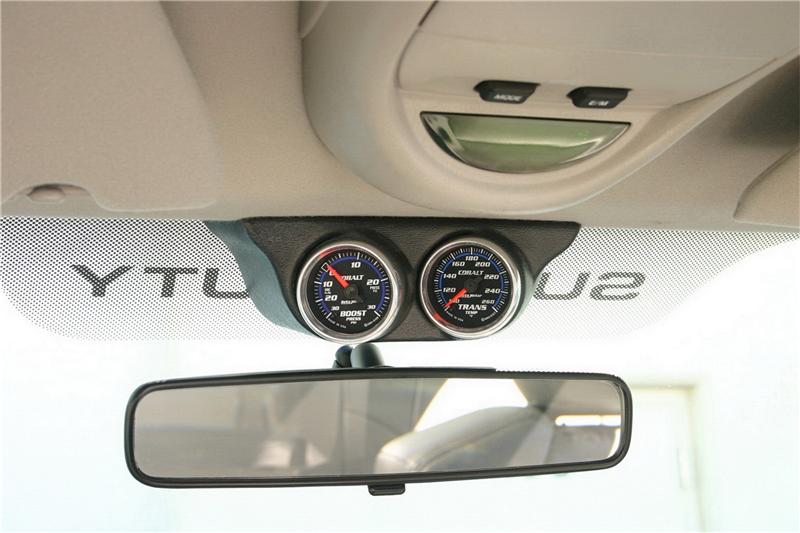 Autometer 99-04 Ford Super Duty / 03-07 Dodge Ram Black Dual Overhead Console Pod