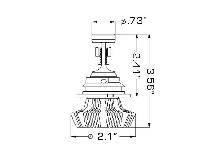 ORACLE Lighting Oracle 9007 4000 Lumen LED Headlight Bulbs (Pair) - 6000K