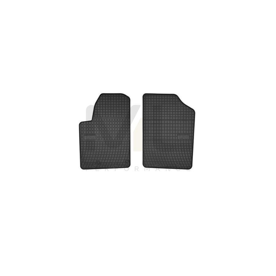 FROGUM Tailored 0645P Floor mat set Elastomer, Front, Quantity: 2, Black, (LHD)