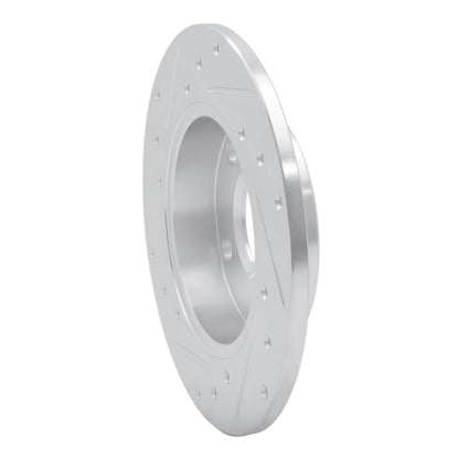 R1 Concepts R1 02-06 Audi A4 Quattro Rear Right Drilled & Slotted Silver Brake Rotor