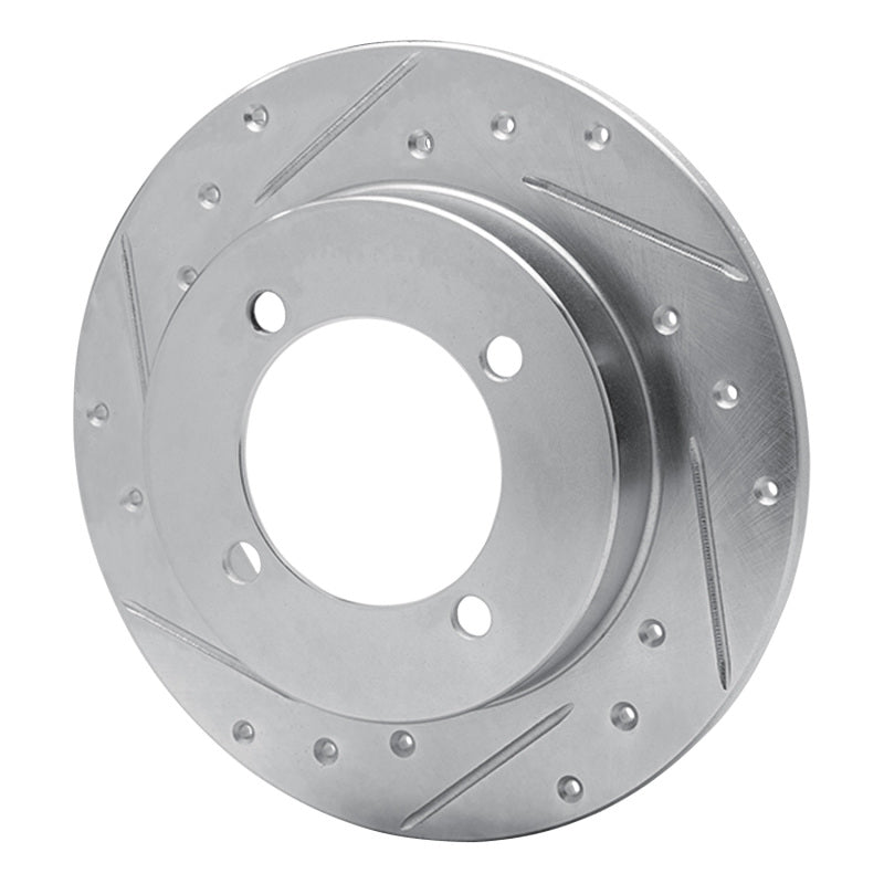 R1 Concepts R1 94-96 Hyundai Elantra Rear Left Drilled & Slotted Silver Brake Rotor