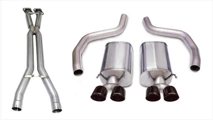 CORSA Performance Corsa 06-11 Chevrolet Corvette C6 Z06/ZR1 Sport Cat-Back Dual Rear Exit w/ Twin 4.0in Black Tips