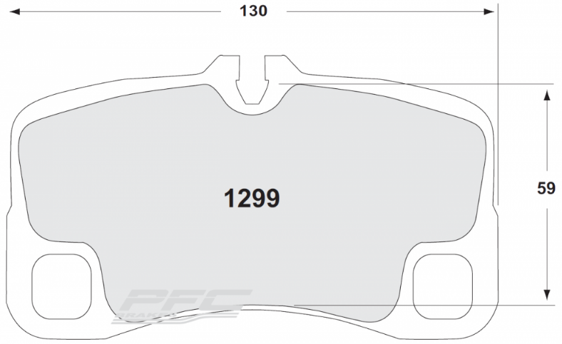 PFC 1299.332.18.44 REAR BRAKE PADS RACE 332 CMPD 18MM PORSCHE 997(TURBO/GT3/GT3 RS/GT3 CUP)