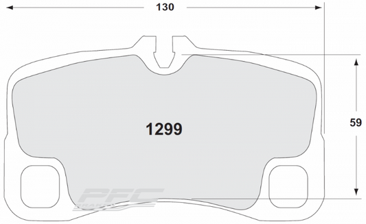 PFC 1299.332.18.44 REAR BRAKE PADS RACE 332 CMPD 18MM PORSCHE 997(TURBO/GT3/GT3 RS/GT3 CUP)