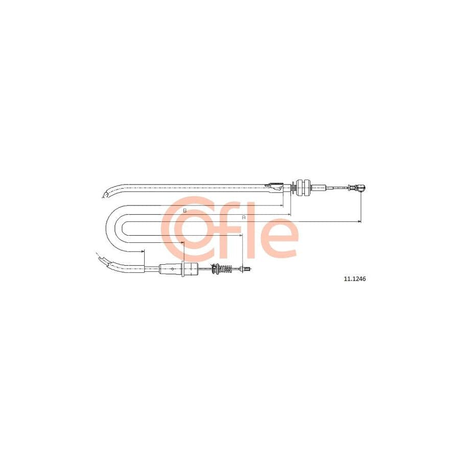 COFLE 11.087 Throttle Cable