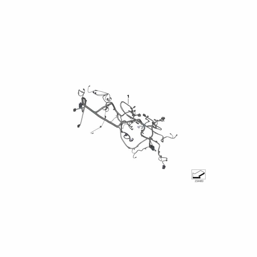 Genuine BMW 61119244640 F25 Wiring Harness, Instrument Panel (Inc. X3 28iX & X3 35iX)