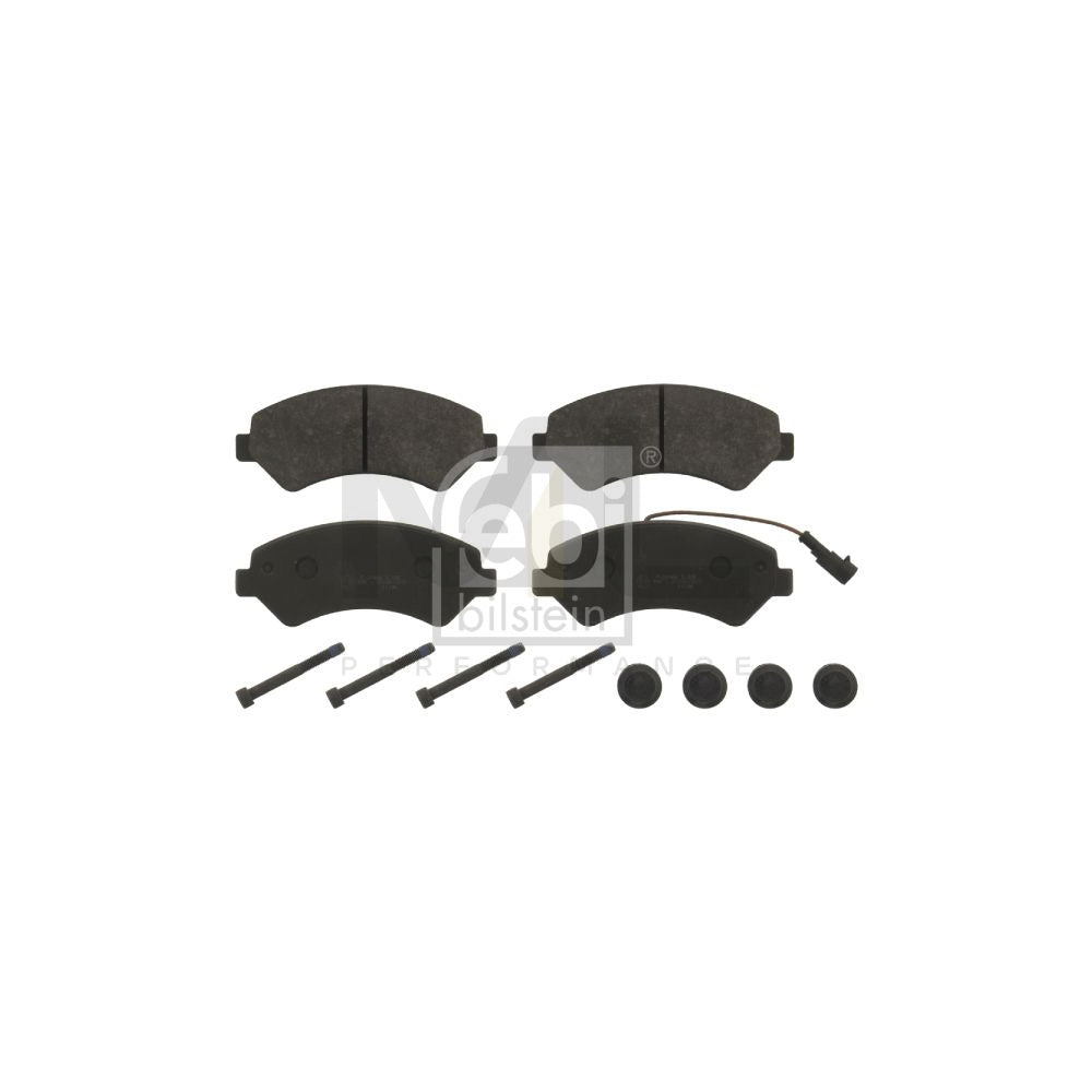Febi Bilstein 16840 Brake Pad Set Front Axle, Incl. Wear Warning Contact, With Attachment Material | ML Performance Car Parts