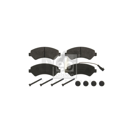 Febi Bilstein 16840 Brake Pad Set Front Axle, Incl. Wear Warning Contact, With Attachment Material | ML Performance Car Parts