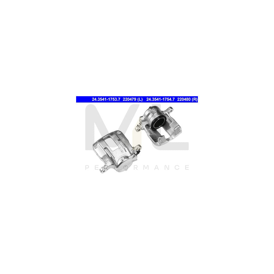 ATE 24.3541-1754.7 Brake Caliper suitable for MERCEDES-BENZ A-Class (W168) without holder