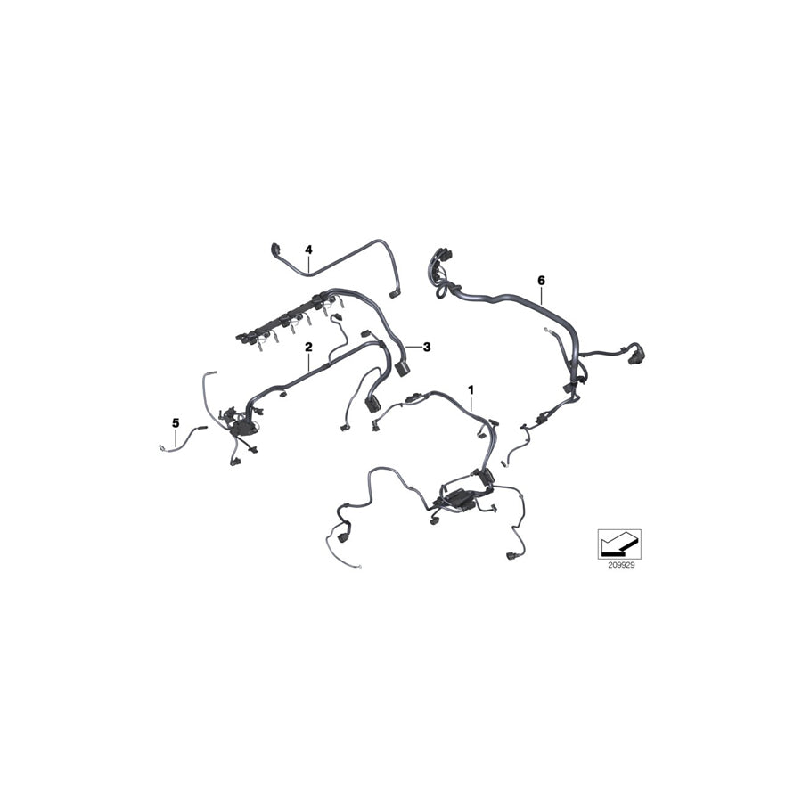 Genuine BMW 12518601842 F23 F33 F21 Wiring Harness, Eng. Sensoric Module 2 (Inc. 435i, M235iX & M135i)