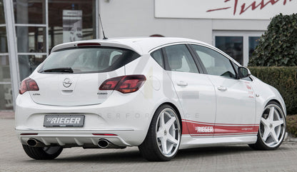 Rieger 00051324 Opel Astra J Rear Diffuser 4 | ML Performance UK Car Parts