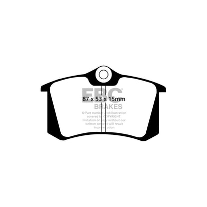 EBC PD13KR061 Audi C5 A6 Yellowstuff Rear Brake Pad & GD Disc Kit - Girling/TRW Caliper 2 | ML Performance UK Car Parts