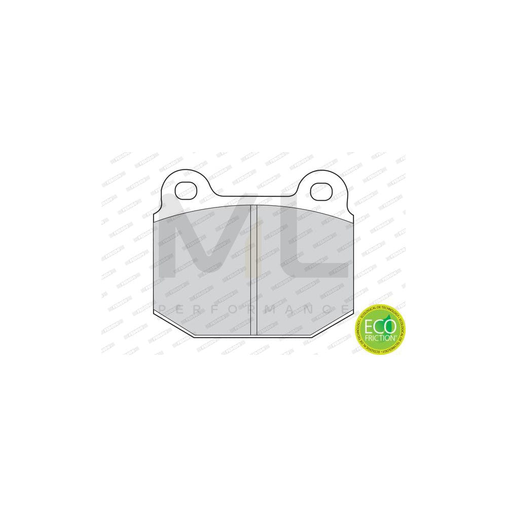 Ferodo Premier Eco Friction FDB116 Brake Pad Set Not Prepared for Wear Indicator, Without Accessories