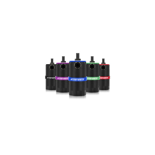 Mishimoto MMBCC-UNI-BK Universal Baffled Oil Catch Can - Black