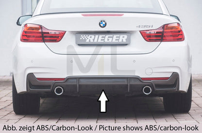 Rieger 00053488 BMW 4 Series F32 F33 F36 Rear Diffuser 1 | ML Performance UK Car Parts