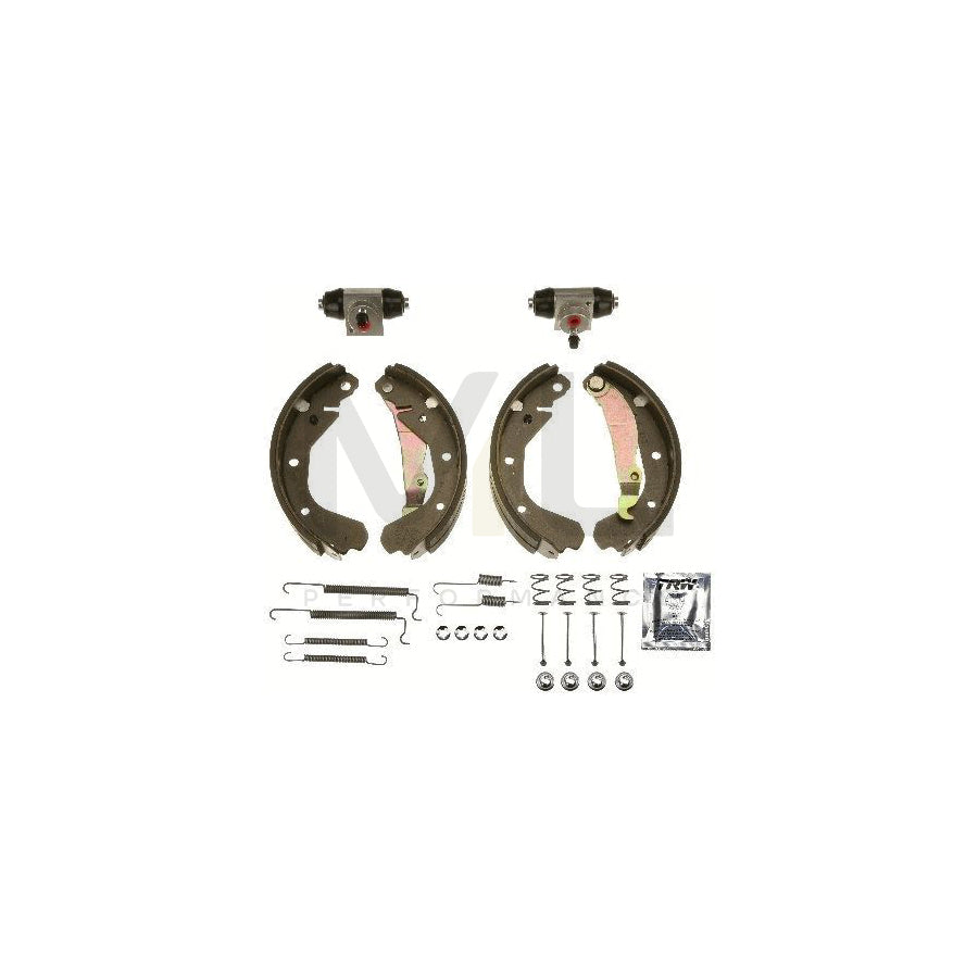 TRW BK1611 Brake Shoe Set with wheel brake cylinder, Brake Kit