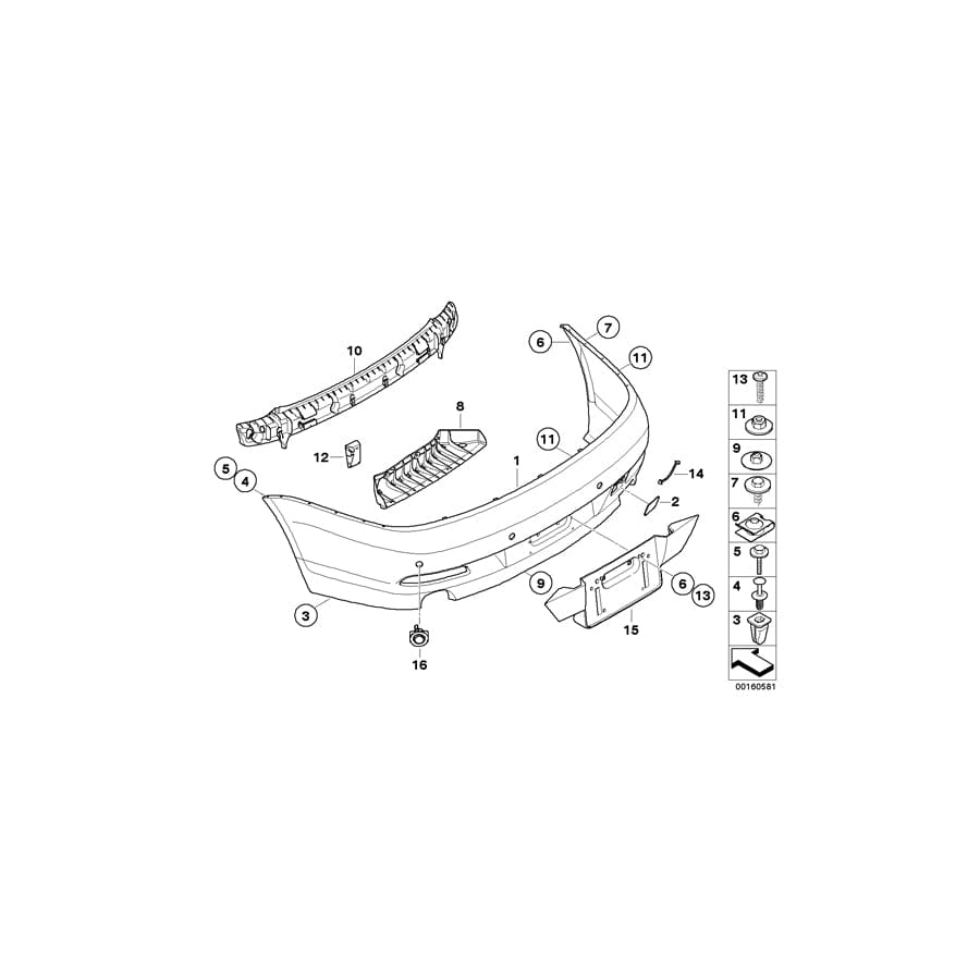Genuine BMW 51127065357 E64 E63 Shock Absorber, Rear Left (Inc. 645Ci, 650i & 630i)